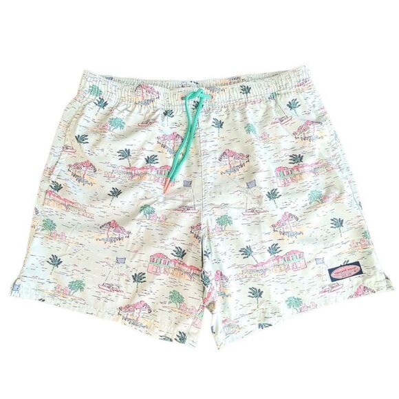 Vineyard Vines Mens 7" Chappy Swim Trunks, Size Large - Picture 1 of 4